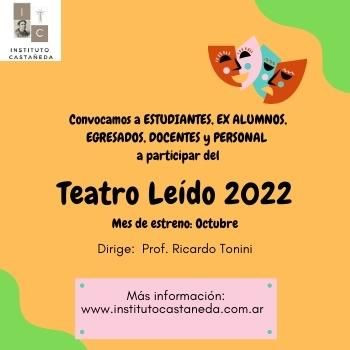 CONVOCATORIA TEATRO LEÍDO